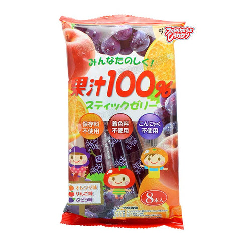Japanese Food: Ribon Jelly Stick 100% Fruit Juice (Assorted Flavor)